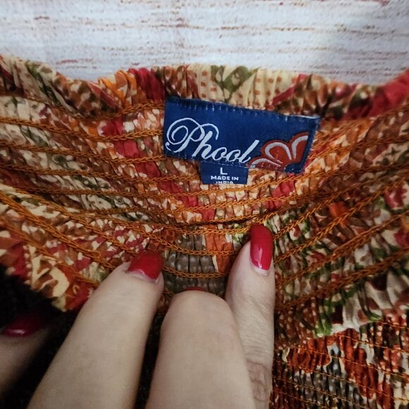 Phool Multi Colored Dress with sweater - Picture 2 of 3